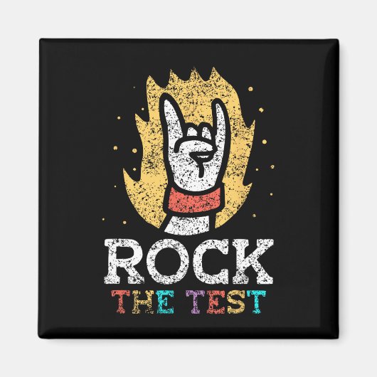 Testprüfungstag für den Lehrer Magnet (Vorne)