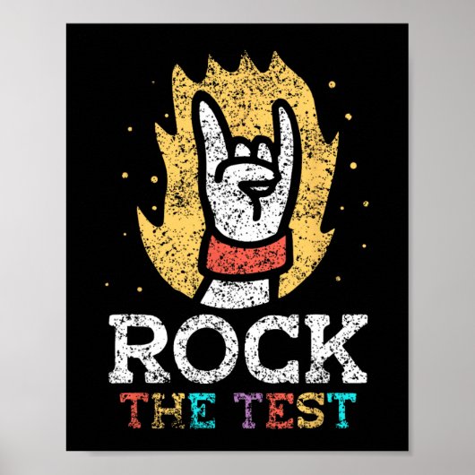 Testprüfungstag für den Lehrer Poster (Vorne)