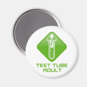 Teströhrchen Erwachsene Magnet (Vorderseite/Rückseite)