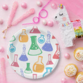 Teströhrchen Glasröhrchen Laborwissenschaftler Che Pappteller (Party)