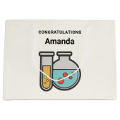 Teströhre und Beaker - Herzlichen Glückwunsch Große Geschenktüte (Vorderseite)