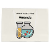 Teströhre und Beaker - Herzlichen Glückwunsch Große Geschenktüte (Rückseite)