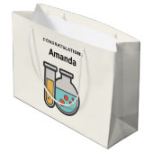 Teströhre und Beaker - Herzlichen Glückwunsch Große Geschenktüte (Rückseite Schrägansicht)