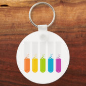 Teströhren für die Chemie Schlüsselanhänger (Vorderseite)