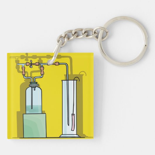 Teströhren Schlüsselanhänger (Rückseite)