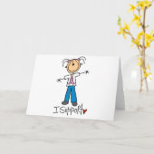 Tests und Geschenke zur Unterstützung von Brustkre Karte (Gelbe Blume)