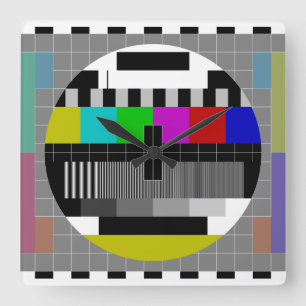 Testsieb Quadratische Wanduhr