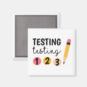 Testtag 1 2 3 Testtag Magnet (Vorderseite/Rückseite)