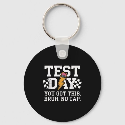 Testtag Alter Ohne Kappe Motivation Schlüsselanhänger (Vorderseite)