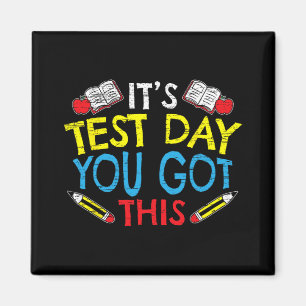 Testtag, an dem Sie dies für einen Lehrer-Testlauf Magnet