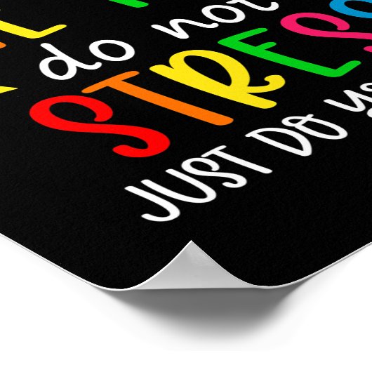 Testtag blockiert den Testlehrer nicht Poster (Ecke)