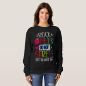 Testtag bricht den Testlehrer ab Sweatshirt (Vorne ganz)