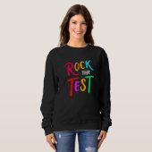 Testtag bricht den Testlehrer ab Sweatshirt (Vorne ganz)