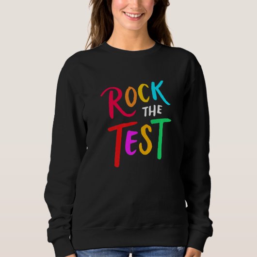 Testtag bricht den Testlehrer ab Sweatshirt (Vorderseite)