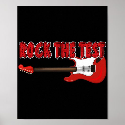 Testtag des Testgitarrenlehrers Poster (Vorne)