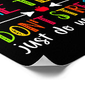 Testtag des Testlehrers sonnengeblasen Poster (Ecke)