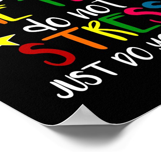 Testtag des Testlehrers sonnengeblasen Poster (Ecke)