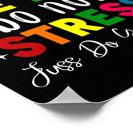 Testtag des Testlehrers sonnengeblasen Poster (Ecke)