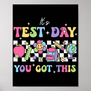 Testtag Es ist der Testtag, an dem Sie diesen Lehr Poster