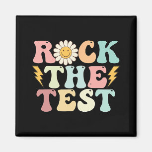 Testtag für den Retro Groovy Teacher Test Magnet