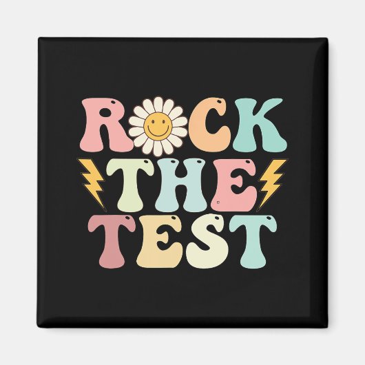 Testtag für den Retro Groovy Teacher Test Magnet (Vorne)