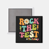 Testtag für den Retro Groovy Teacher Testtag Magnet (Vorderseite/Rückseite)