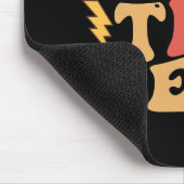 Testtag für den Retro Groovy Teacher Testtag Mousepad (Ecke)