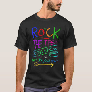 Testtag für den Testlehrer an einem sonnigen T-Tag T-Shirt