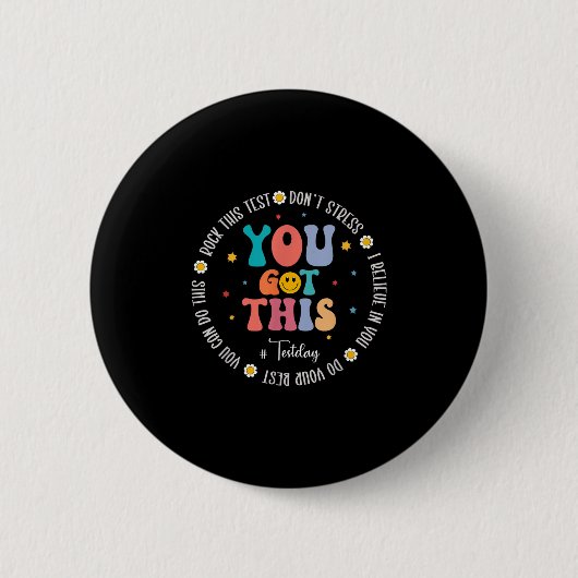 Testtag für den Testlehrer Motivierend Tes Button (Vorderseite)
