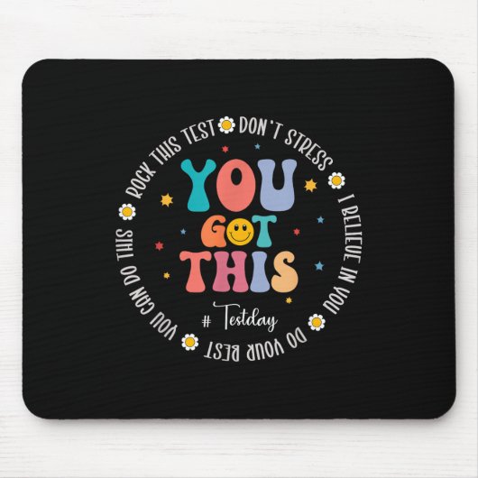 Testtag für den Testlehrer Motivierend Tes Mousepad (Vorne)