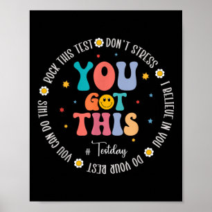 Testtag für den Testlehrer Motivierend Tes Poster