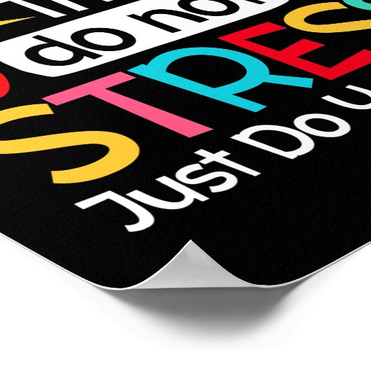 Testtag für den Testlehrer Poster (Ecke)