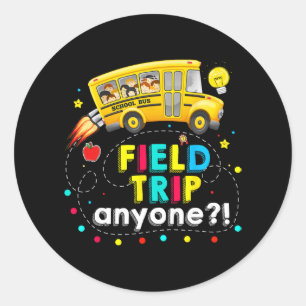 Testtag für jeden Magic School Bus Kid Teacher Runder Aufkleber
