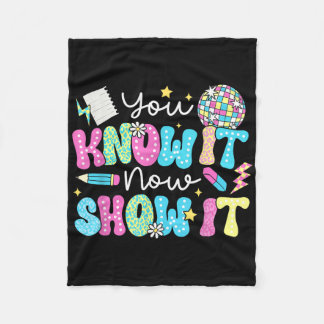 Testtag für motivierend Staat Sie kennen es nicht Fleecedecke