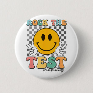 Testtag Groovy Smile überprüft Rock The Test Button