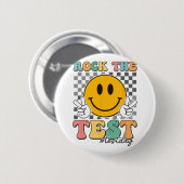 Testtag Groovy Smile überprüft Rock The Test Button (Vorne & Hinten)