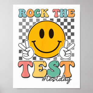 Testtag Groovy Smile überprüft Rock The Test Poster