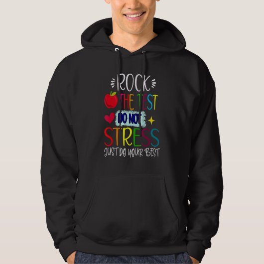 Testtag markiert den Testlehrer-Testtag Hoodie (Vorderseite)