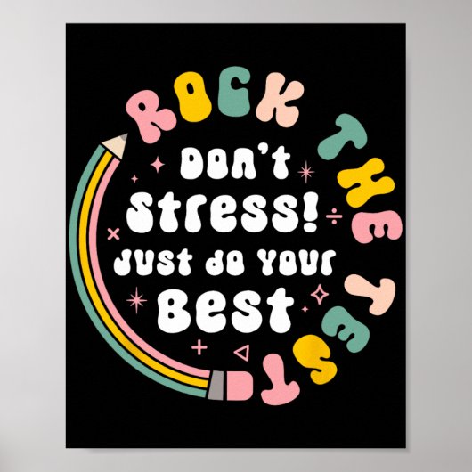 Testtag markiert den Testlehrer-Testtag Poster (Vorne)