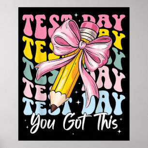 Testtag Rock den Test Motivational Du schaffst das Poster