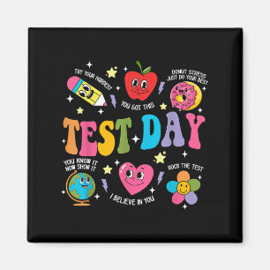 Testtag Rock den Test Motivationstag zum Testen Magnet