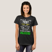 Testtag rocken den Testlehrer-Testtag-Regenbogen T-Shirt (Vorne ganz)