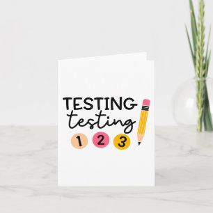 Testtag Shirt Testkoordinator Shirt Lehrer Karte