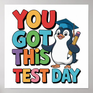 Testtag Sie diesen lustigen Pinguin Got Poster