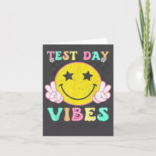 Testtag Stimmung Du Schaffst Das Retro Groovy Test Karte