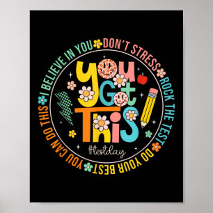 Testtag: Testen Sie den Testlehrer-Testtag, den Si Poster