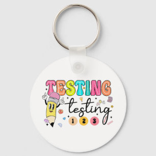Testtag - Yall Testtag Lehrer Schlüsselanhänger