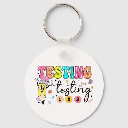 Testtag - Yall Testtag Lehrer Schlüsselanhänger (Vorderseite)