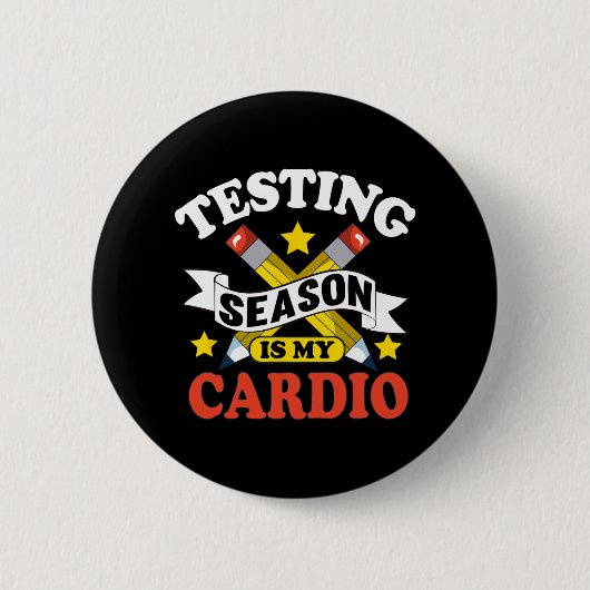 Testtagstest Shirts für weibliche Lehrkräfte Button (Vorderseite)
