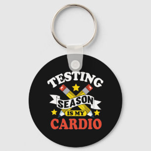 Testtagstest Shirts für weibliche Lehrkräfte Schlüsselanhänger